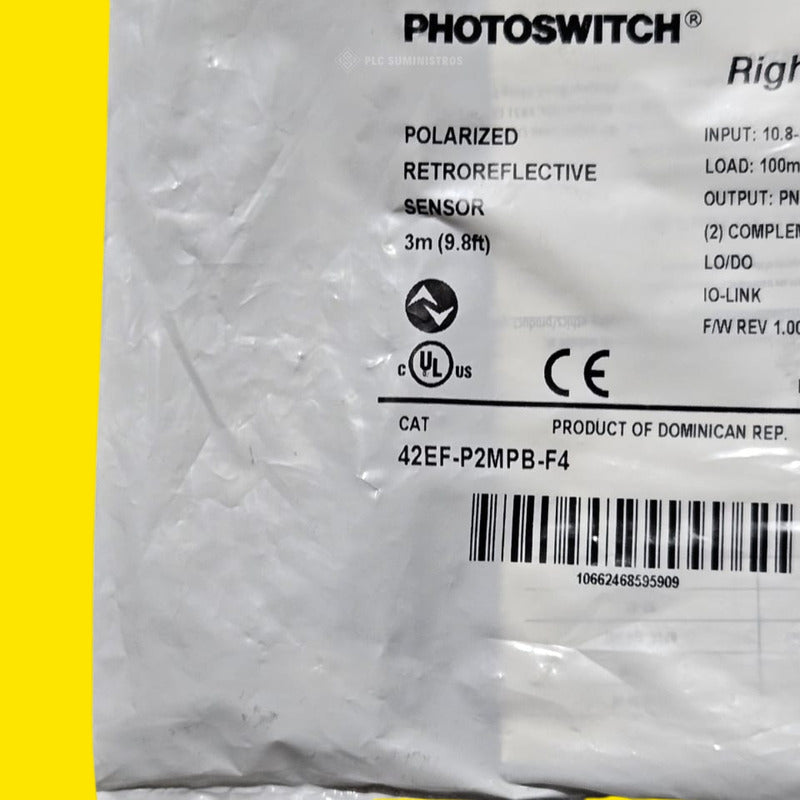 Allen-bradley 42ef-p2mpb-f4  Retroreflective Sensor Serie B