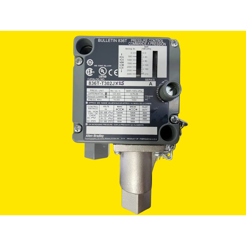 Allen-bradley 836t-t302jx25 Interruptor De Presion Gris
