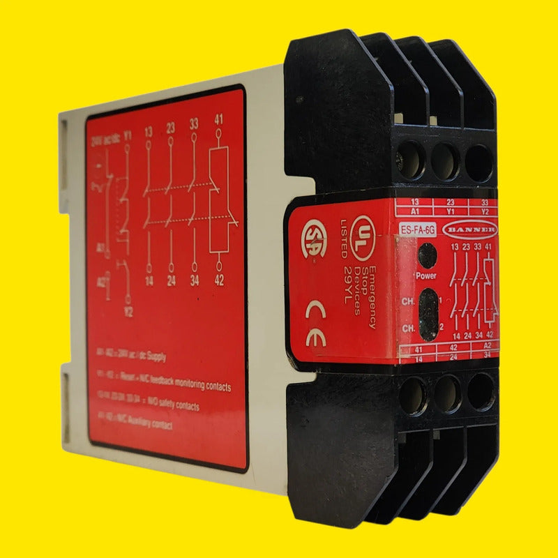 Banner Es-fa-6g 55579 Rele De Seguridad 24v