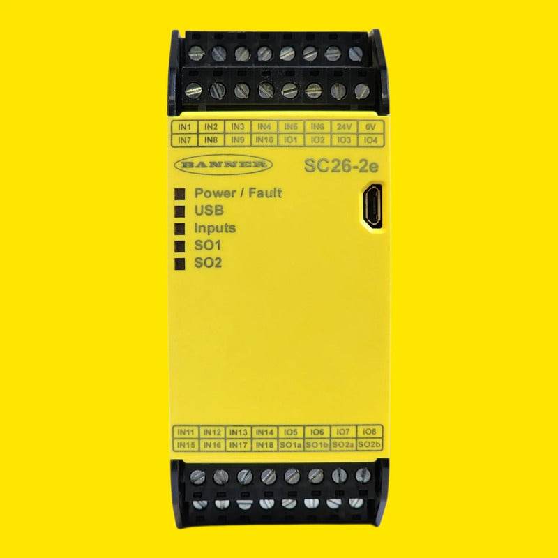 Banner 85067 Sc26-2e Controlador Seguridad 26 Entradas Eth