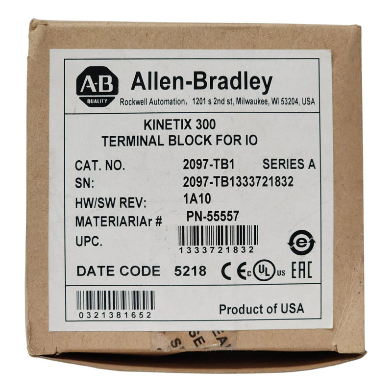Bloque Terminal 2097-tb1 Allen-bradley | Kinetix 300/350 I/o