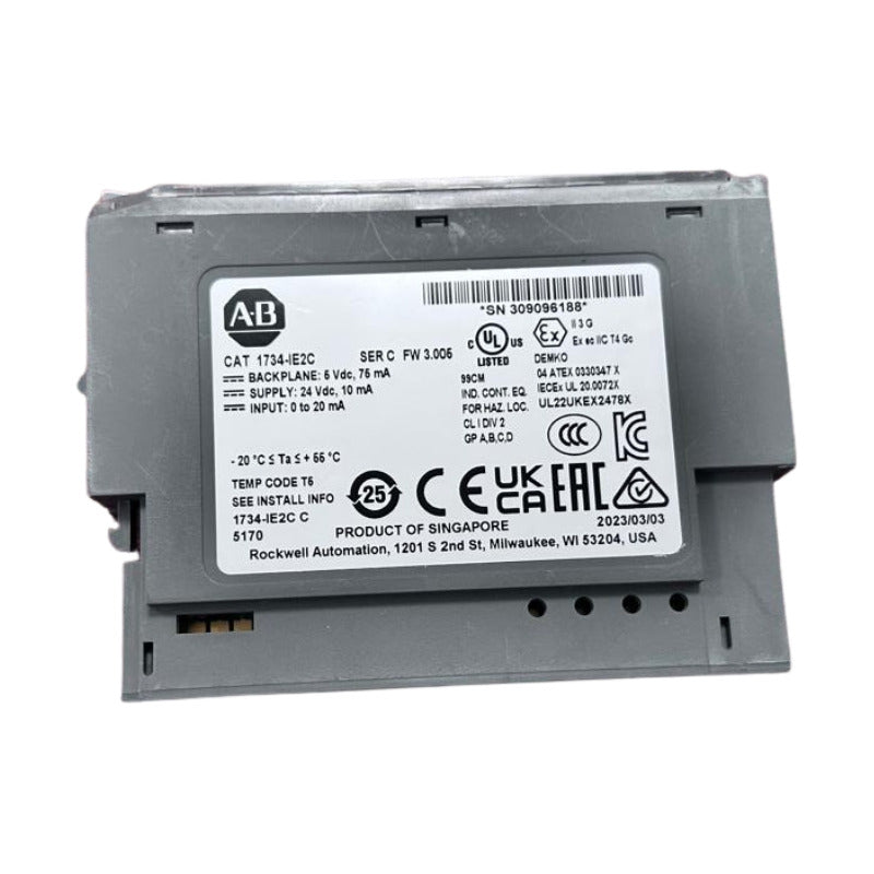 Allen Bradley 1734-ie2c Module Analog Input 4-20ma Point I/o