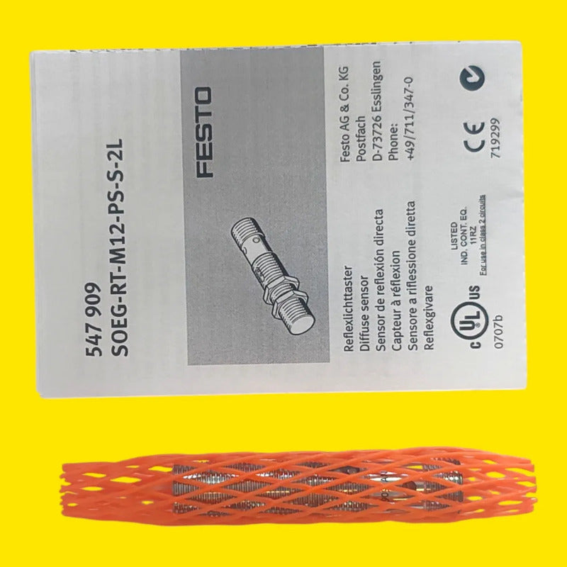 Festo 547909 Soeg-rt-m12-ps-s-2l Sensor Óptico Difuso