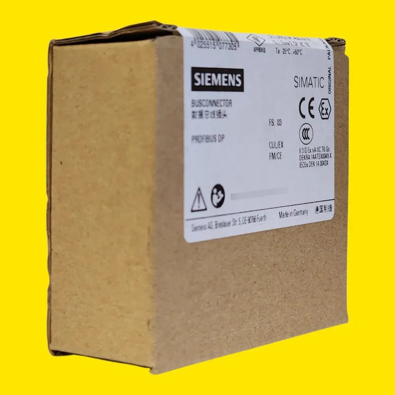 Siemens 6es7972-0bb52-0xa0 Conector Profibus Con Pg Marrón / Beige (empaque)