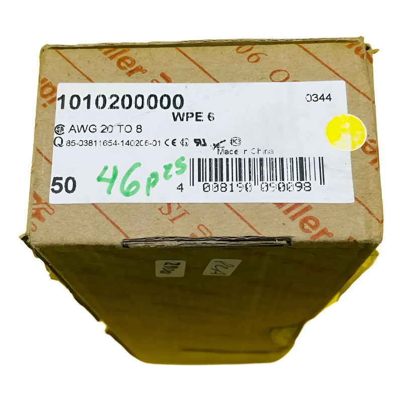 Weidmüller 1010200000 Wpe 6, Caja Con  47 Piezas