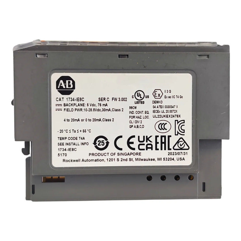 Allen-bradley 1734-ie8c Módulo 8 Entradas Analógicas