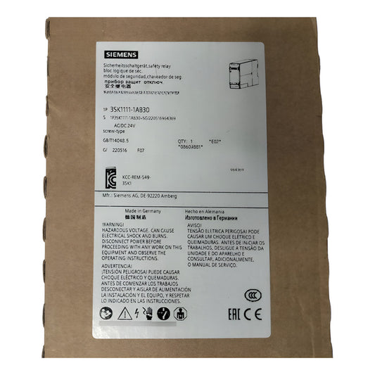 Siemens 3sk1111-1ab30 Modulo De Seguridad