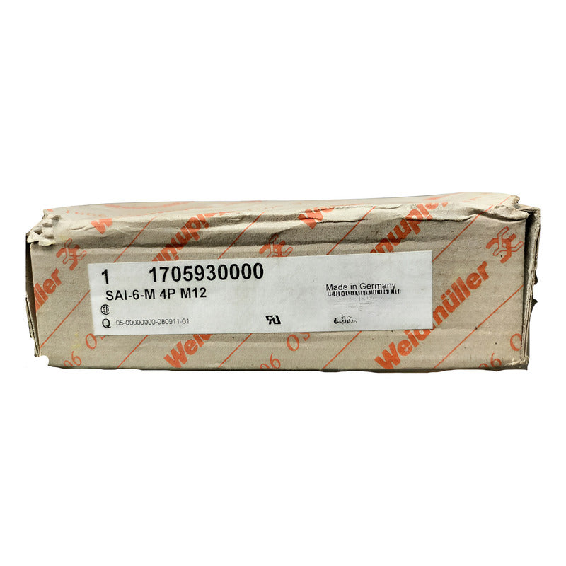 Weidmüller Sai-6-m 4p M12 1705930000 Conector Disp.