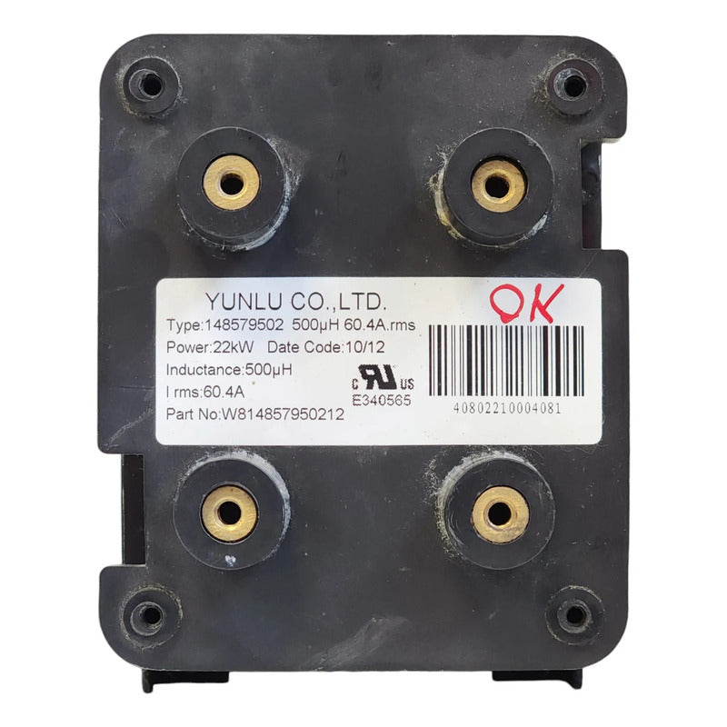 Yunlu 148579502 Reactor Dc 500uh 60.4a 22kw