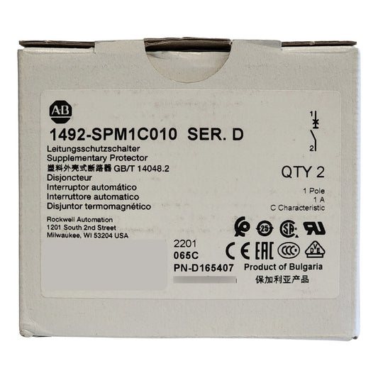 Allen-bradley 1492-spm1c010 Ser. D Interruptor C1a