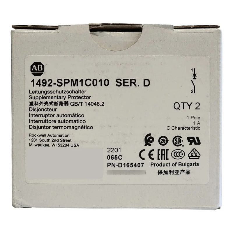 Allen-bradley 1492-spm1c010 Ser. D Interruptor C1a