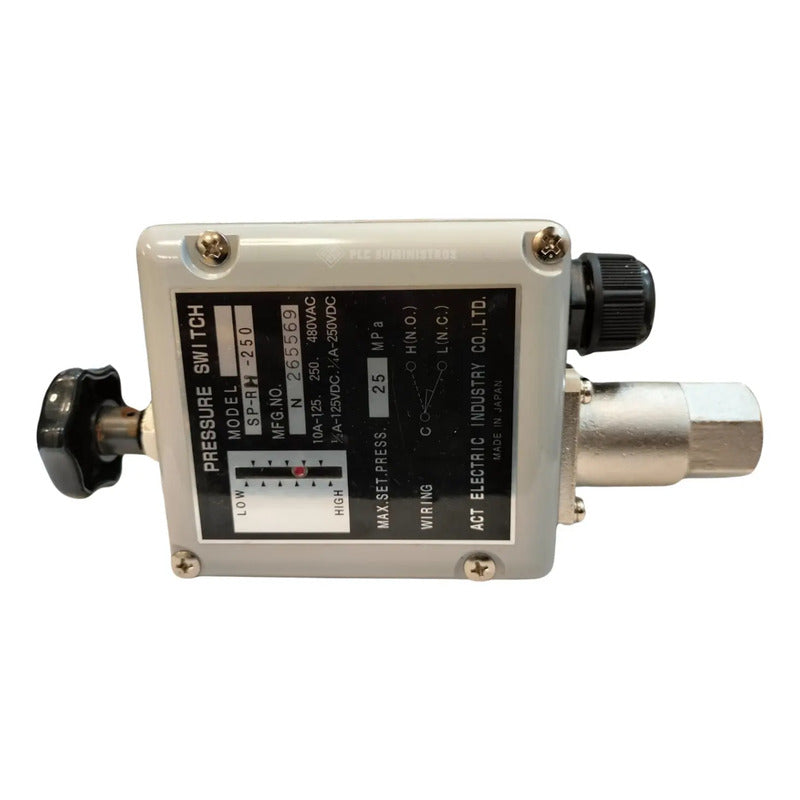Act Electric Industry Sp-rh-250 Pressure Switch