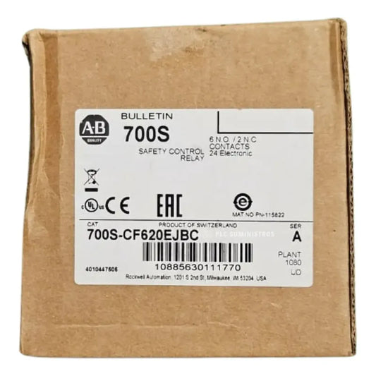 Allen-bradley 700s-cf620ejbc Safety Control Relay 24v