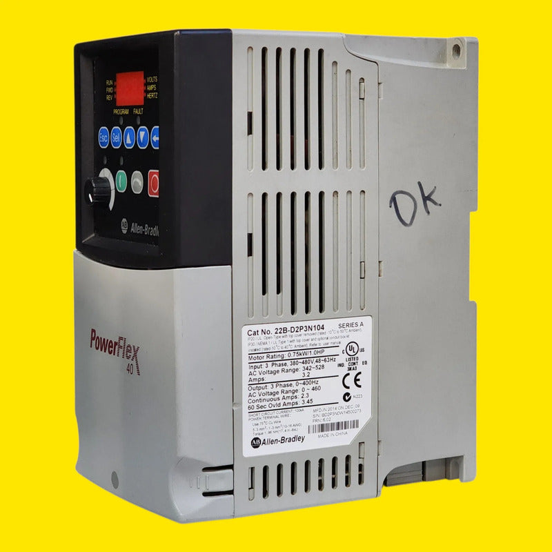 Allen-bradley 22b-d2p3n104 Powerflex 40 0.75kw 1.0hp
