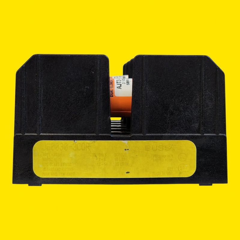 Portafusible J60030-3cor + 3 Fusibles Ajt3-1/2 3.5a 600v