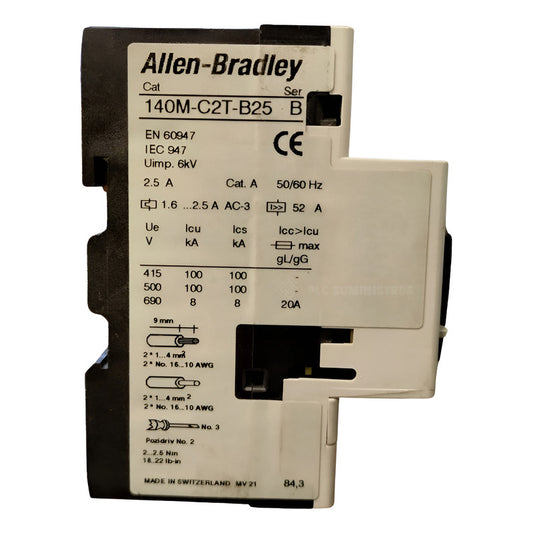 Allen Bradley 140m-c2t-b25 Disy. Protect. De Motor 50/60