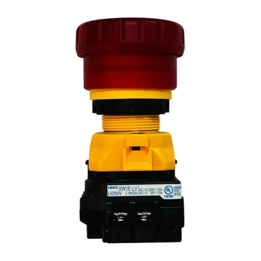 Botón Paro Emergencia Idec Xw1e-lv 22mm Tipo Hongo Rojo