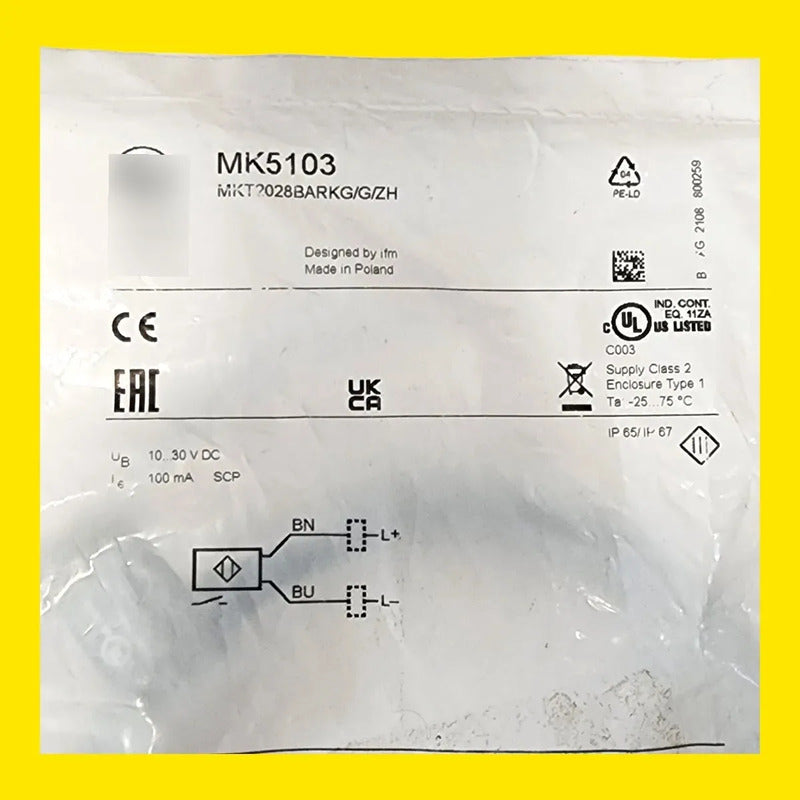 Sensor Ifm Mk5103 Mkt2028barkg/g/zh