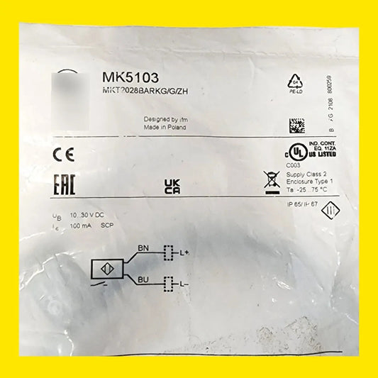 Sensor Ifm Mk5103 Mkt2028barkg/g/zh