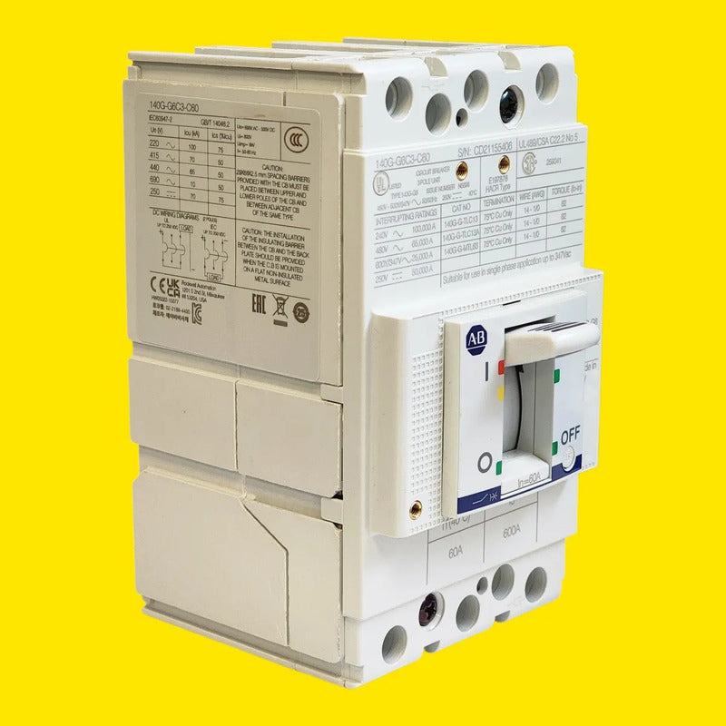 Allen-bradley 140g-g6c3-c60 Guardamotor 60a 3 Polos 50/60