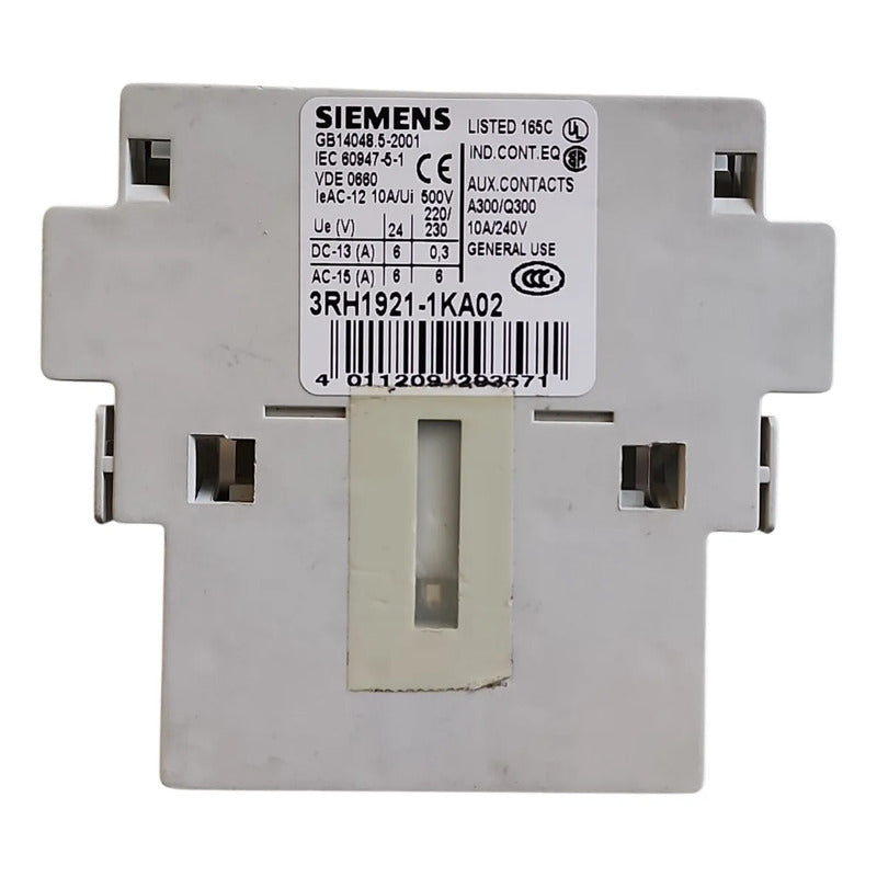 Siemens 3rh1921-1ka02 Bloque Auxiliar 2nc Sirius