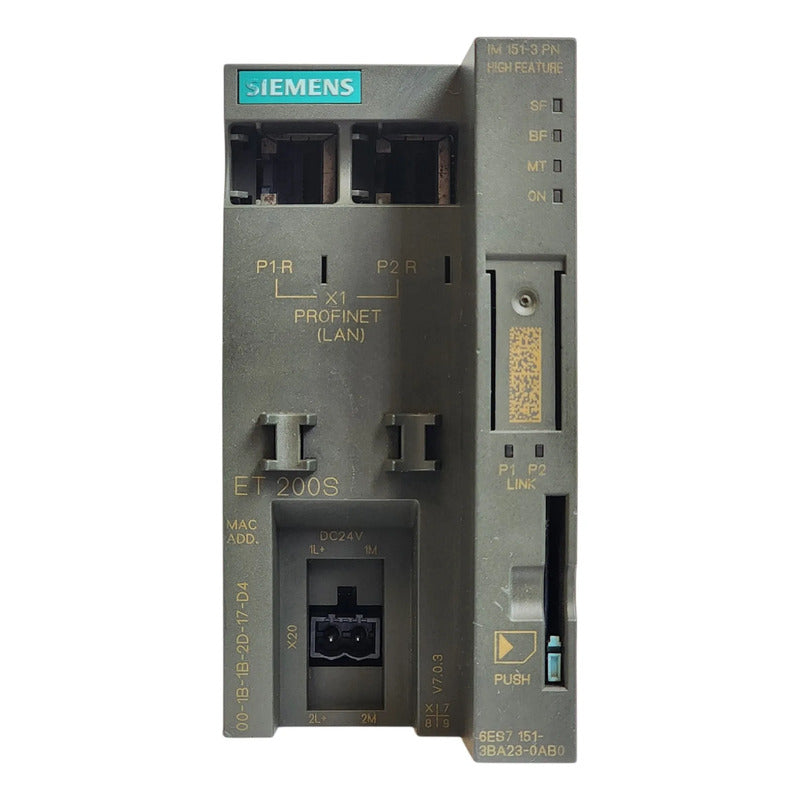 Siemens 6es7 151-3ba23-0ab0 Módulo Interfaz Profinet