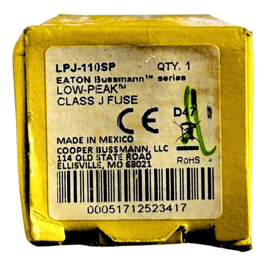 Fusible Bussmann Lpj-110sp 110a 600v Clase J Original