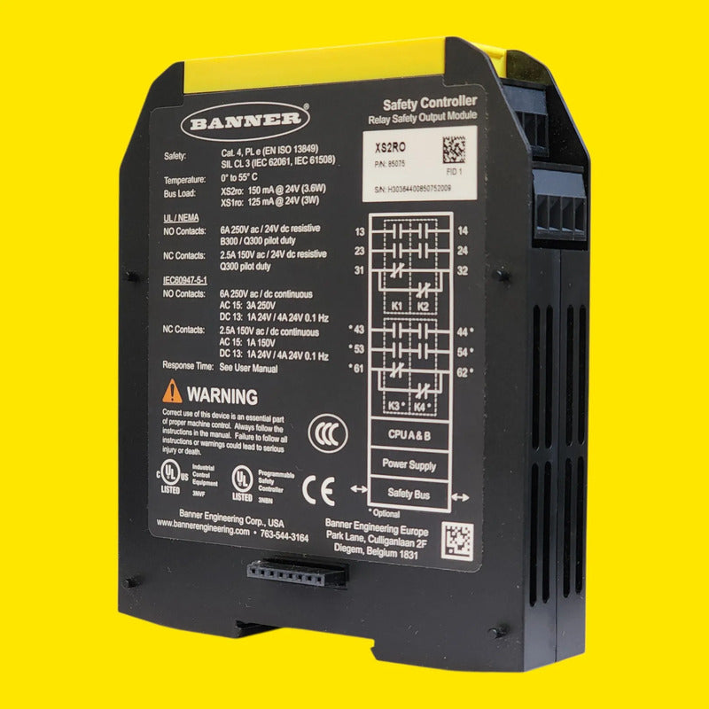 Banner 85075 Xs2ro Modulo Expansion Seguridad 4no 2nc