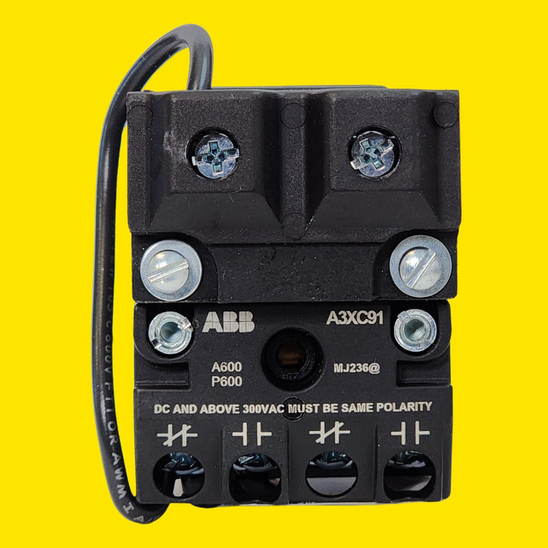 Botón Iluminado Abb A3ple1-6l2r-91 24v Rojo 2 Posiciones Rojo