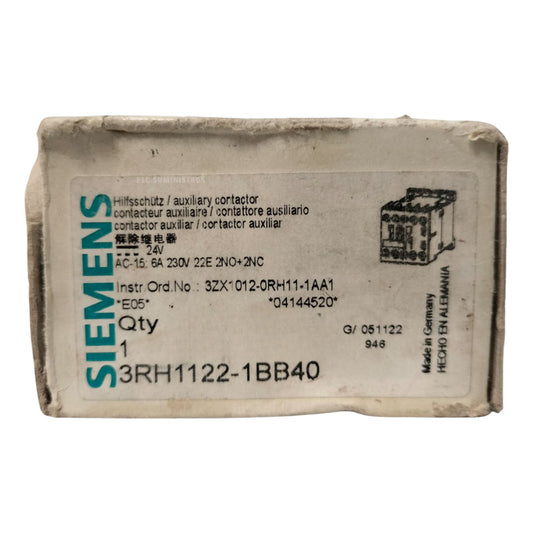 Siemens  3rh1122-1bb40 Contactor Auxiliar..