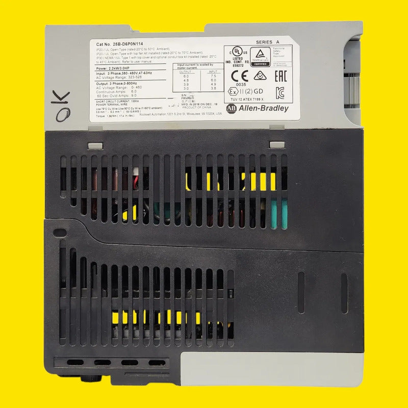 Variador Allen Bradley 25b-d6p0n114 3hp Powerflex 525