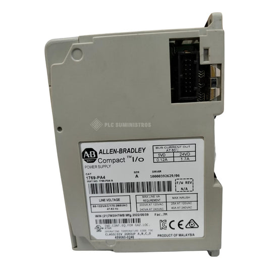 1769-pa4 Fuente De Poder Compactlogix Allen Bradley