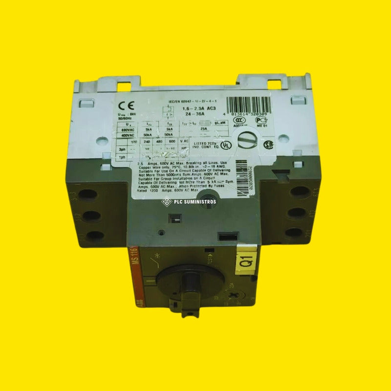 Abb Ms1162.5 Guardamotor 1.62.5 A  1sam250000r1007 50hz-60hz