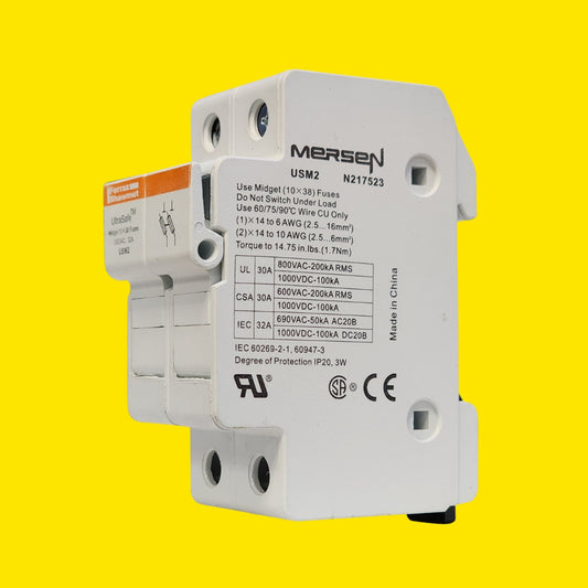 Portafusible Ferraz Shawmut Usm2 N217523 30a 800v Ultrasafe