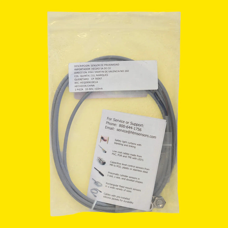 Htm Ocn1-0802n-b3l2 Sensor Inductivo M8 Npn Nc 2mm 10-30vdc