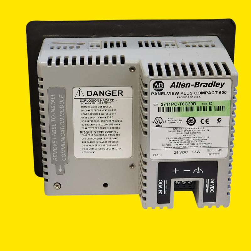 Allen-bradley 2711pc-t6c20d Panelview Plus Compact 600