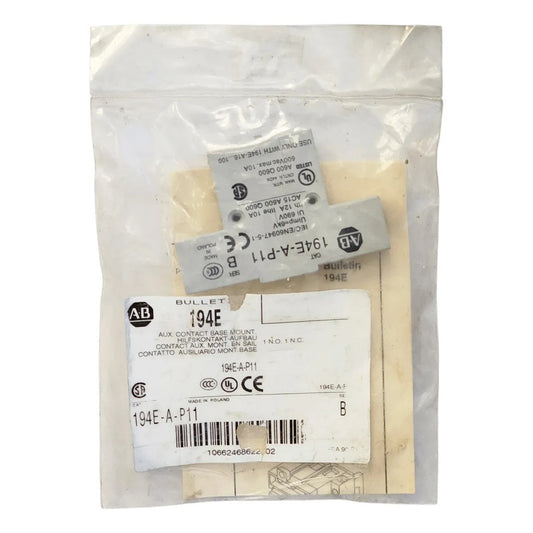 Bloque Contacto Auxiliar 194e-a-p11 Allen Bradley