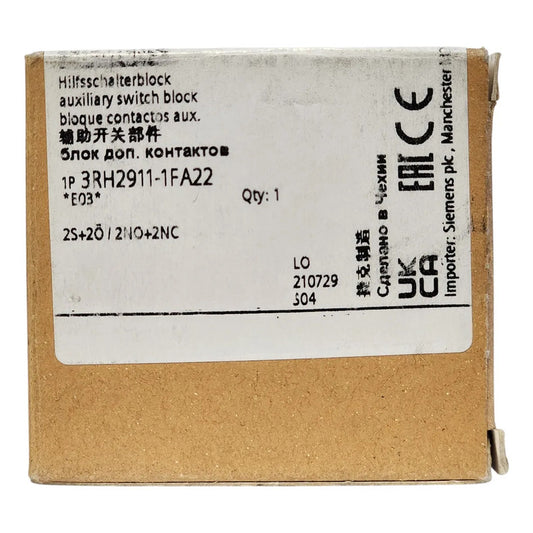 Bloque Auxiliar Siemens 3rh2911-1fa22 2na 2nc