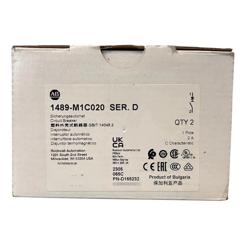 Allen-bradley 1489-m1c020 Interruptor Termomagnético
