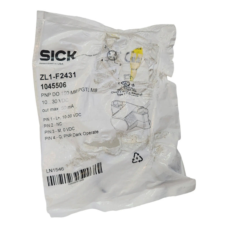 Sick Zl1-f2431 1045506 Sensor Fotoeléctrico Pnp