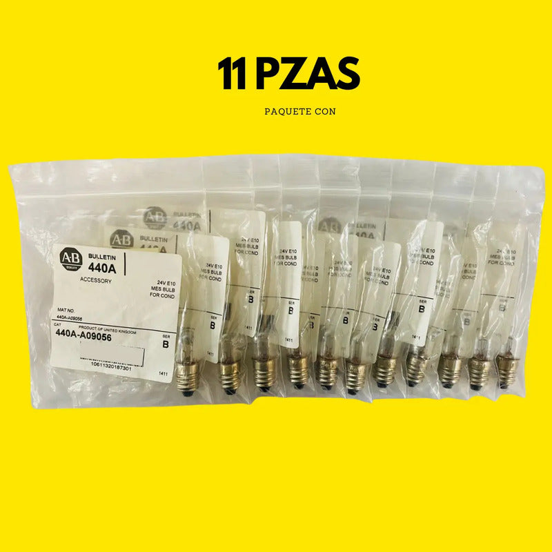 Allen Bradley 440a-a09056 Pilot Light Clear  Paq. 11 Piezas