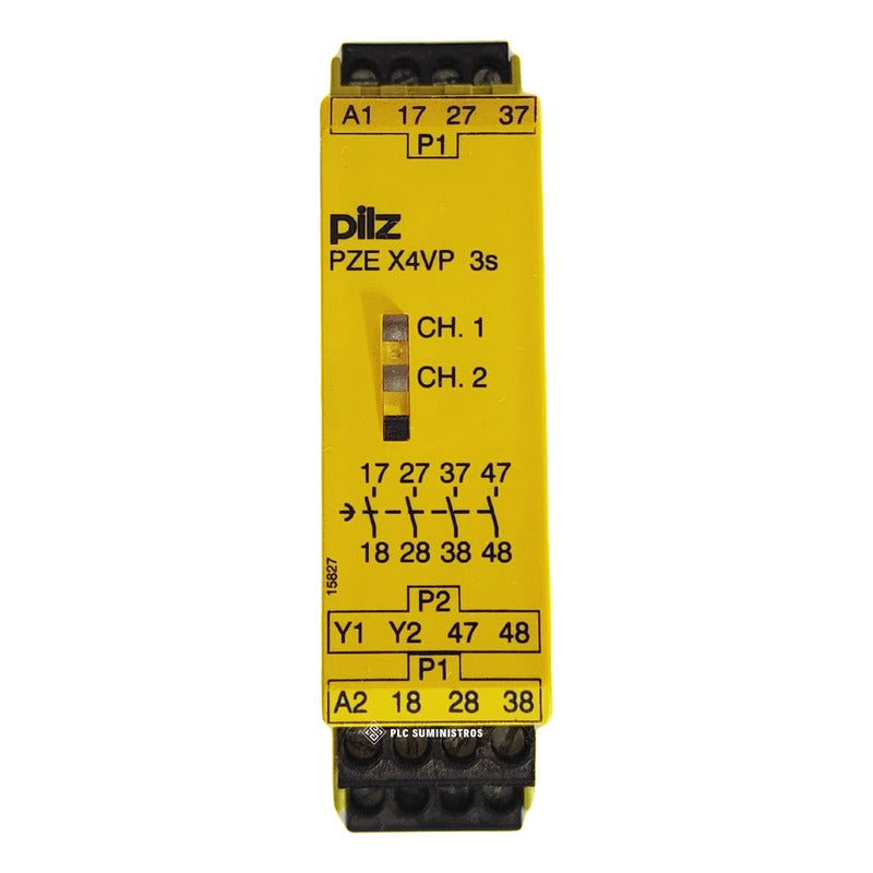 Pilz Pze X4vp 3/24vdc 4n/o Flx 777583 Rele De Seguridad