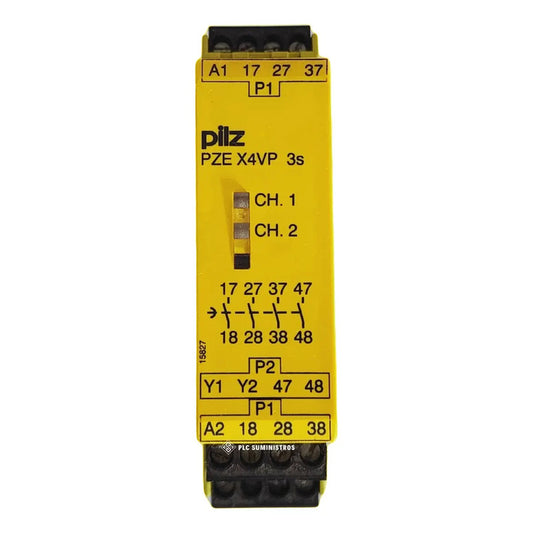 Pilz Pze X4vp 3/24vdc 4n/o Flx 777583 Rele De Seguridad