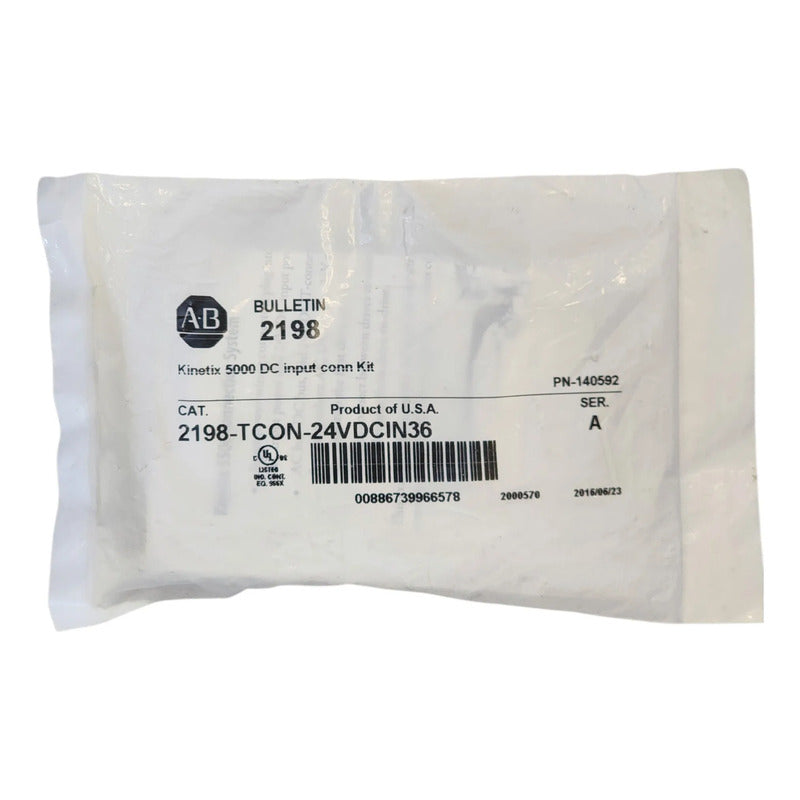 Allen-bradley 2198-tcon-24vdcin36 Conector 24vdc Kinetix Negro