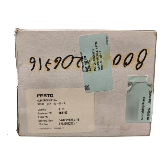 Festo Cpe18-m1h-5l-qs-8 Electrovalvula