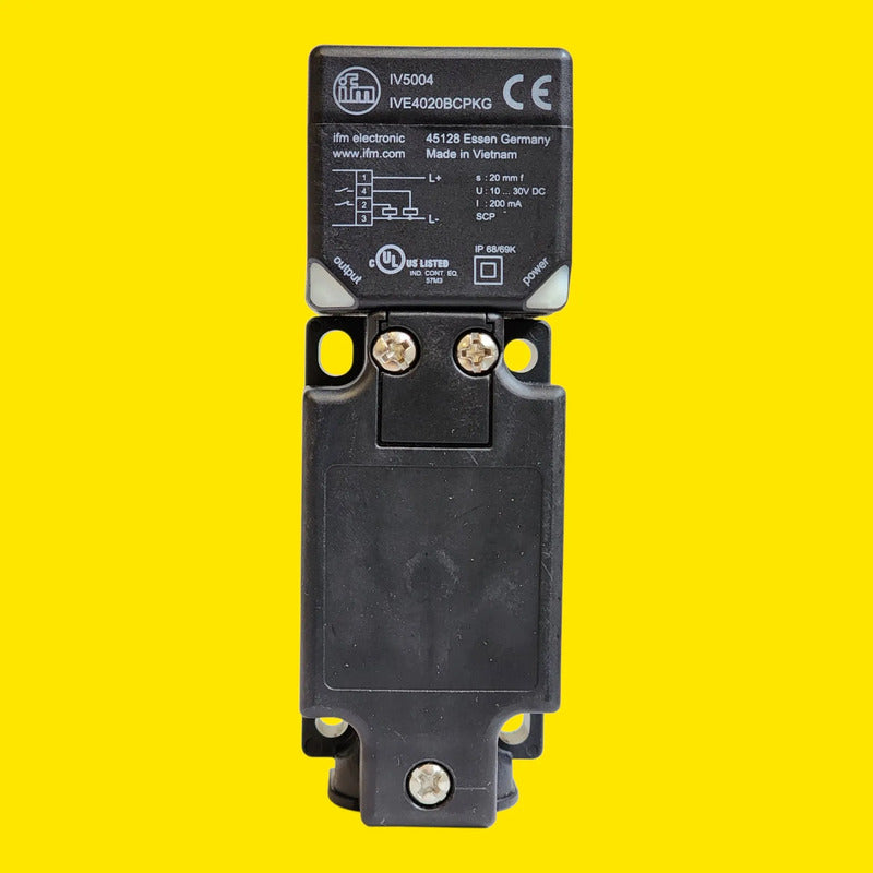 Ifm Iv5004 Sensor Inductivo Pnp 20mm Ip68 Ip69k
