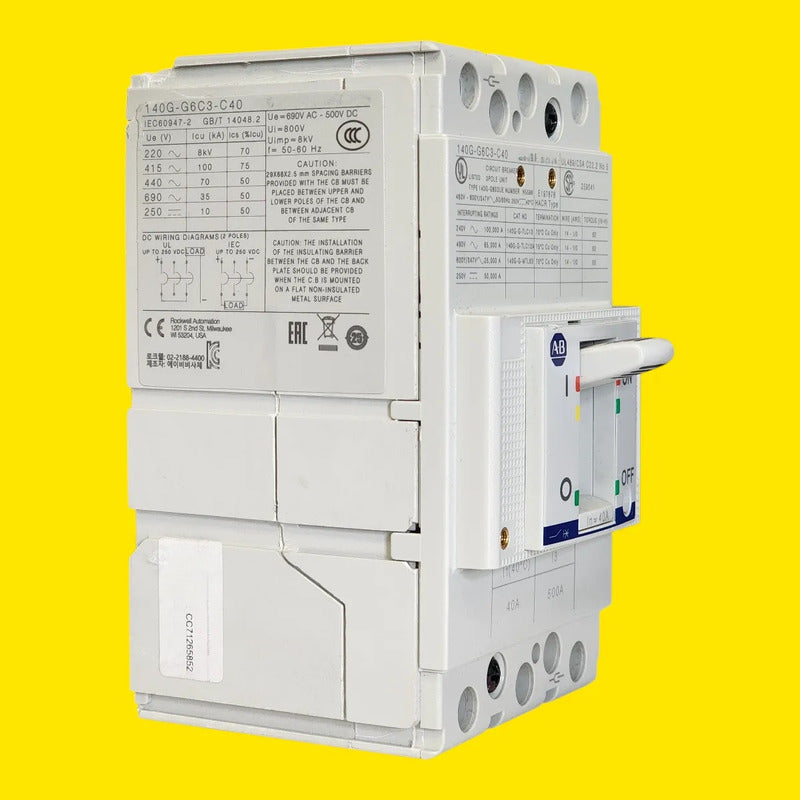 Allen-bradley 140g-g6c3-c40 Guardamotor 3p 690v Industrial 50-60hz Detalle Estético