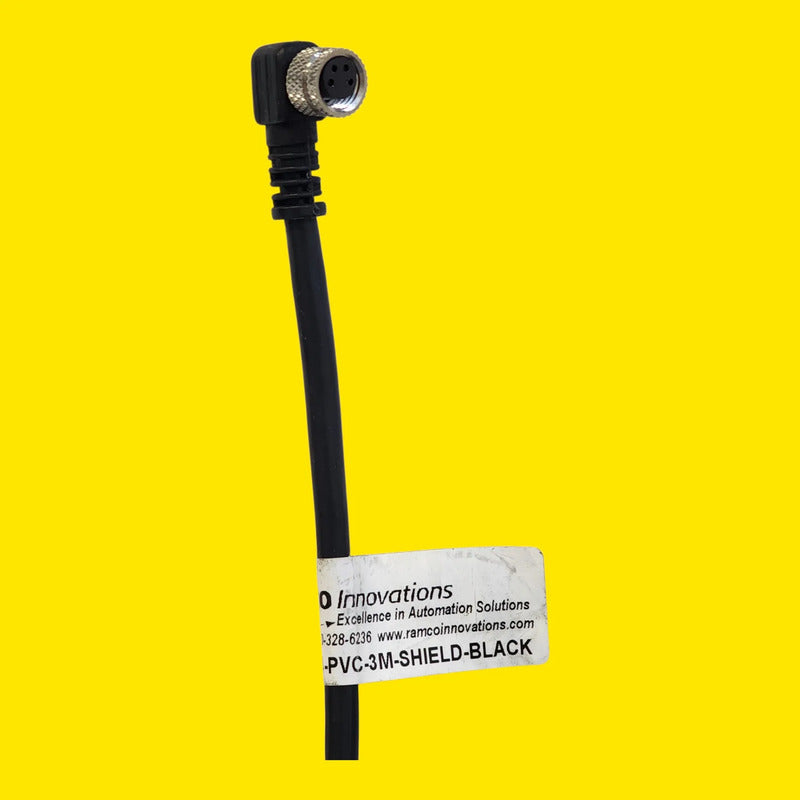Ramco Innovations M8-fa4-pv-3m-shield-black Cable Sensor Negro