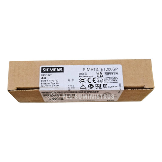 Siemens 6es7 193-6bp00-0da0 Simati Et 200sp Nuevo