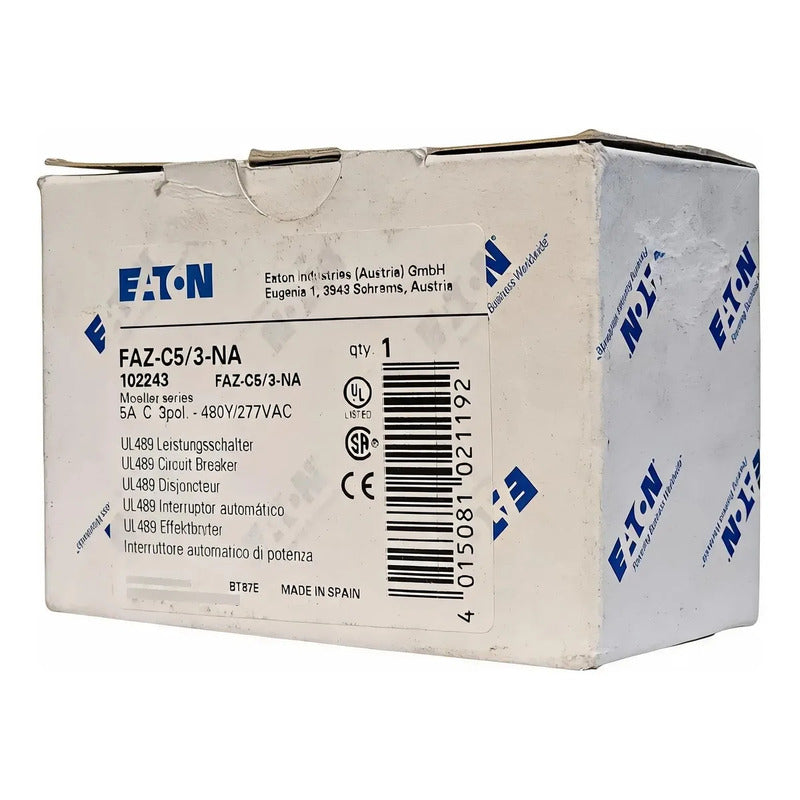 Eaton Faz-c5/3-na Interruptor Termomagnético Tripolar